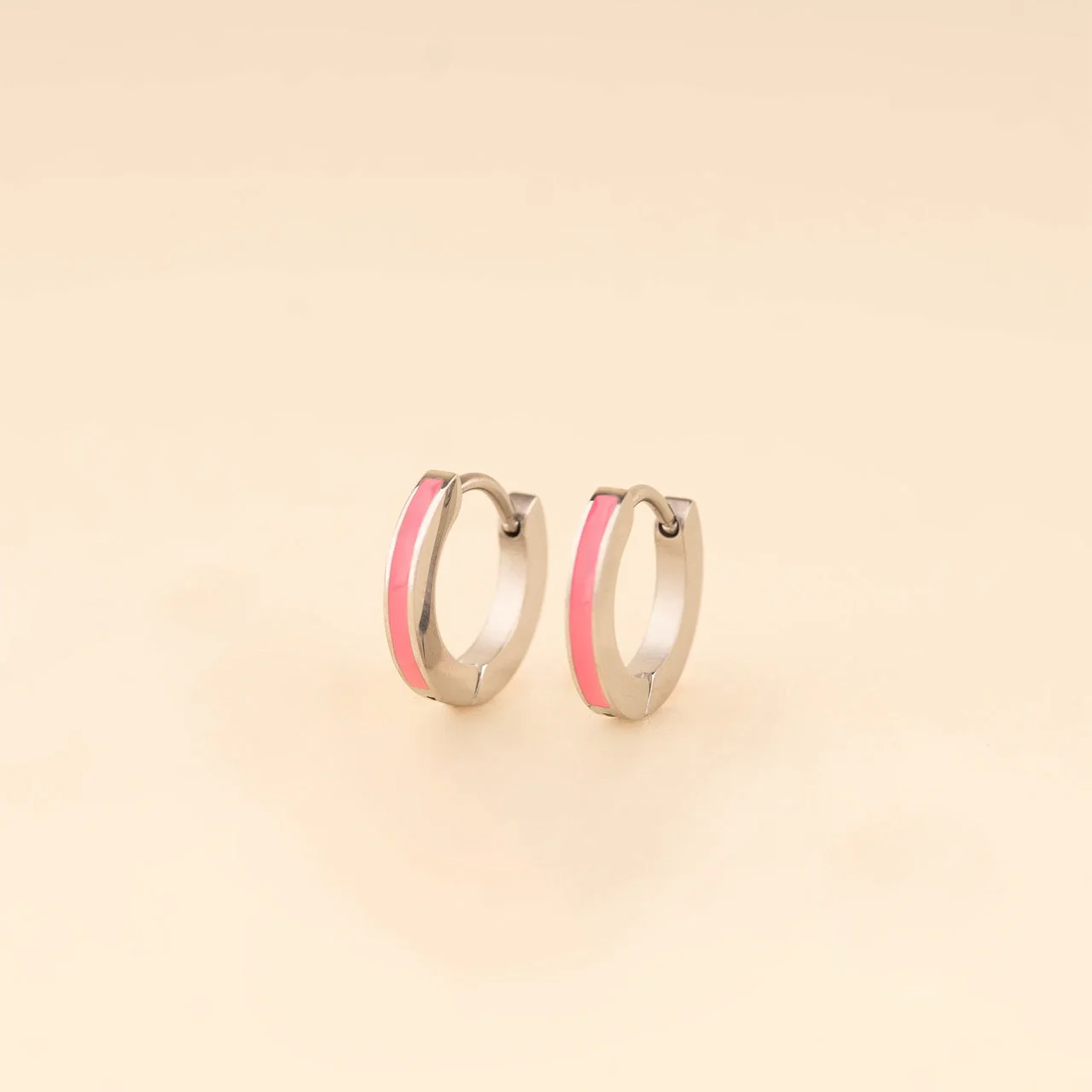 Color Huggie Hoop Earrings - Image 5