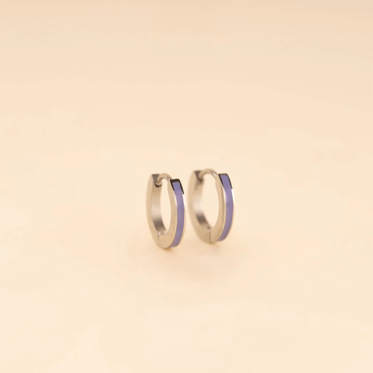Color Huggie Hoop Earrings - Image 6