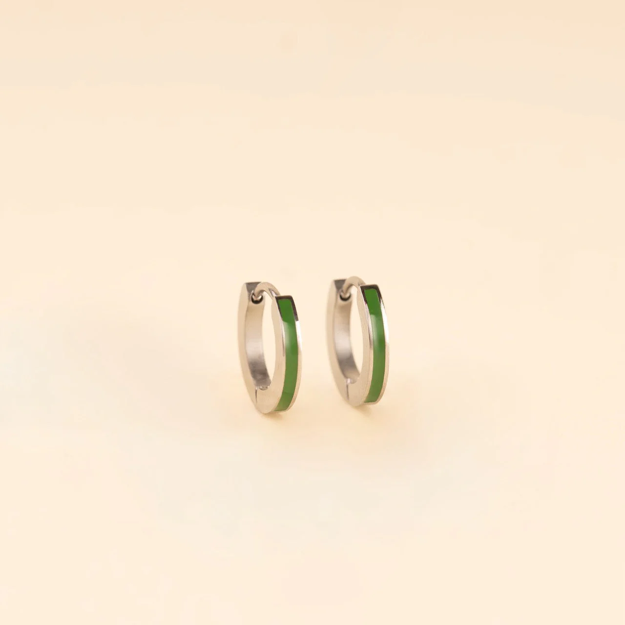 Color Huggie Hoop Earrings - Image 7