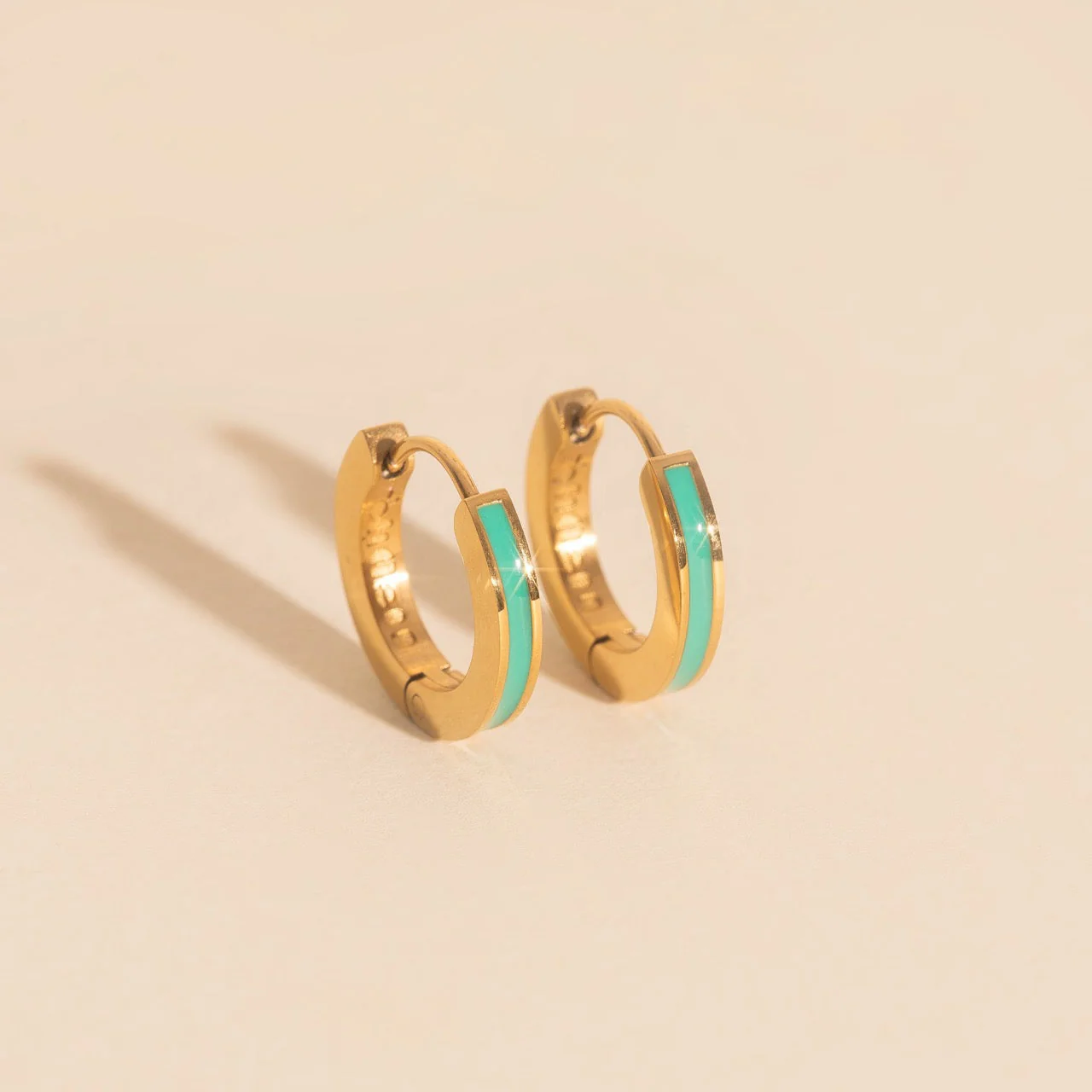 Color Huggie Hoop Earrings - Image 74
