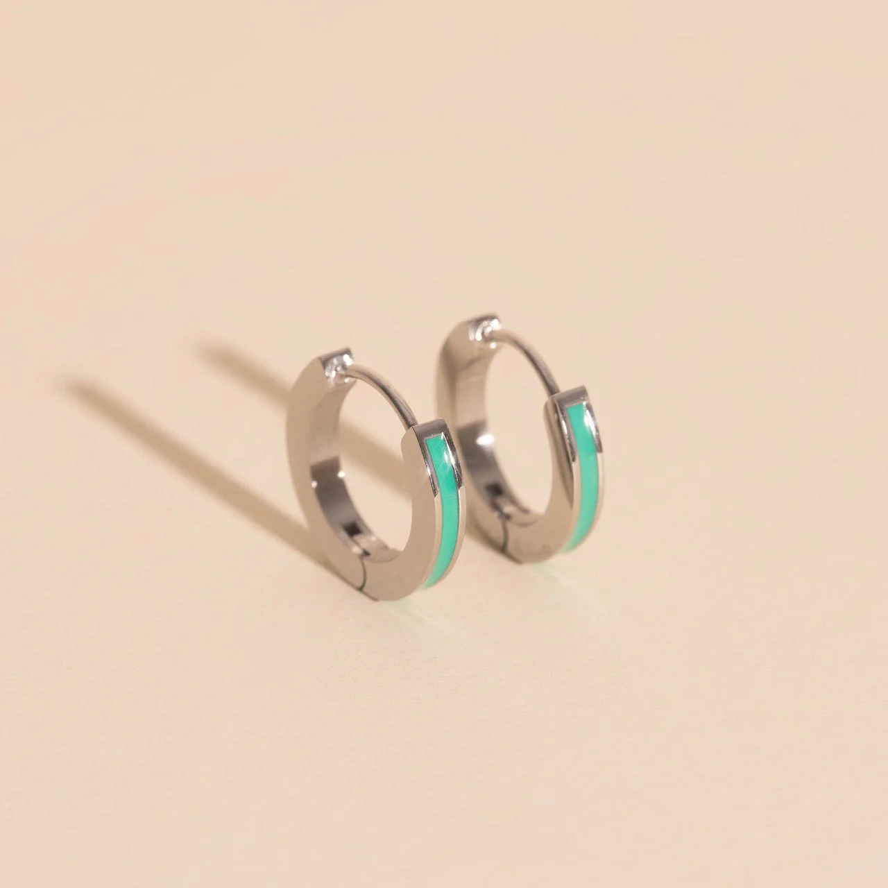 Color Huggie Hoop Earrings - Image 75