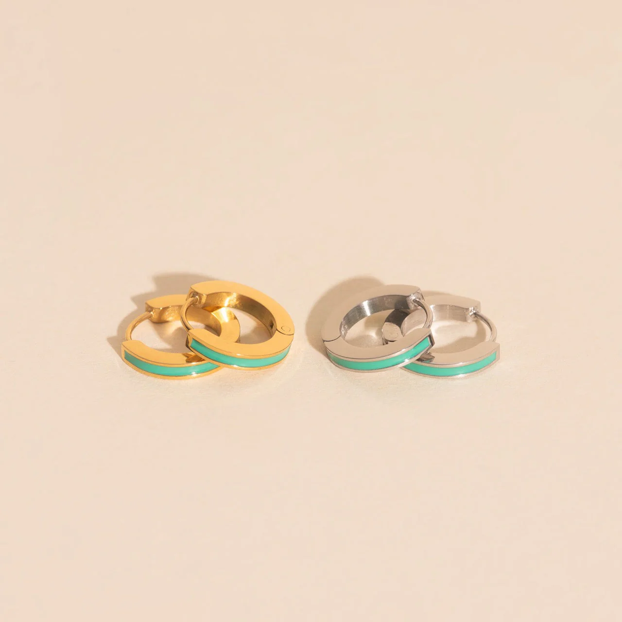 Color Huggie Hoop Earrings - Image 76