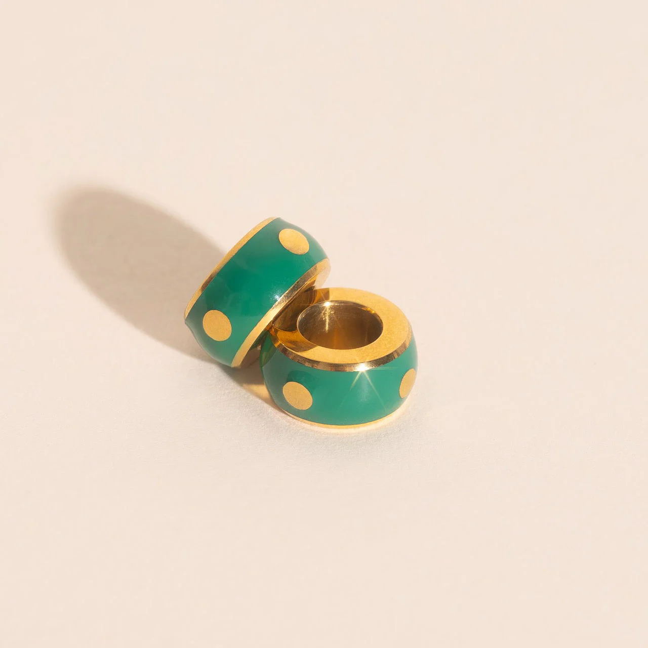 Color Pop Chunky Huggie Hoop Charms - Image 12
