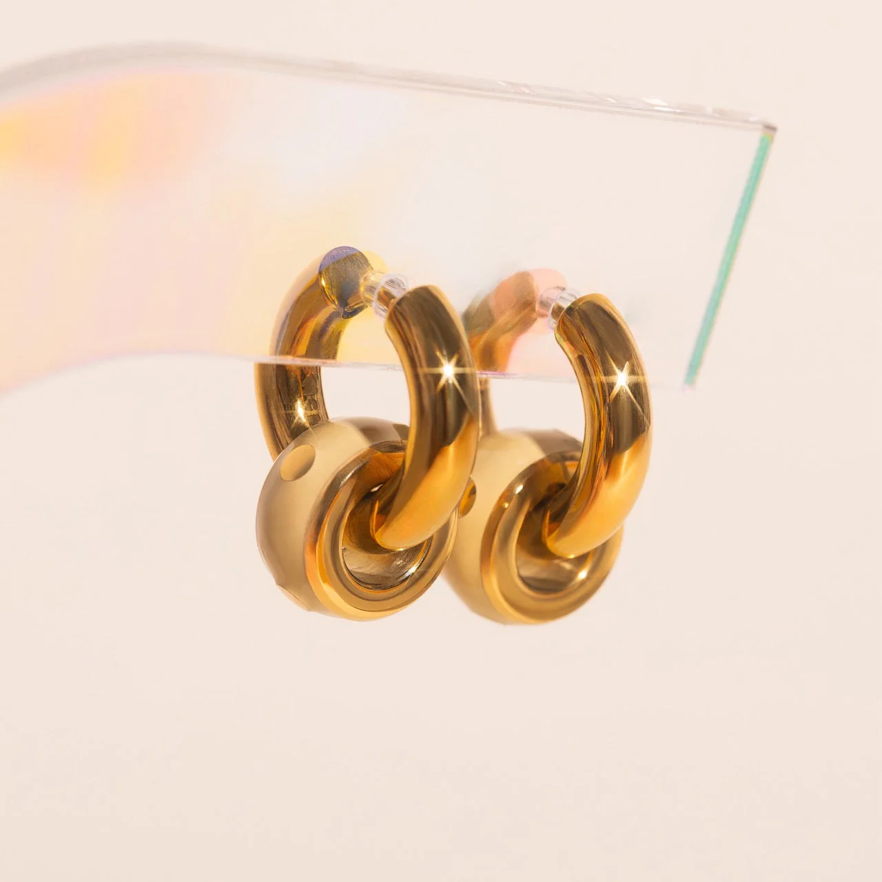 Color Pop Chunky Huggie Hoop Charms - Image 17