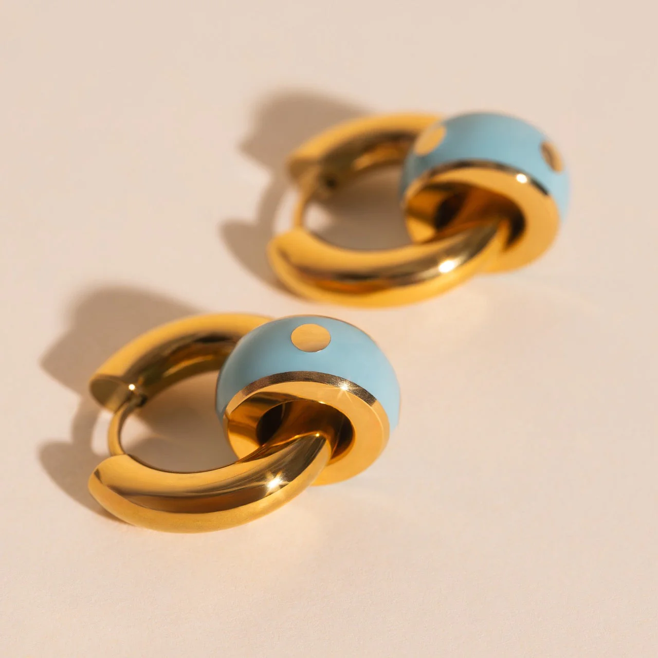 Color Pop Chunky Huggie Hoop Charms - Image 18
