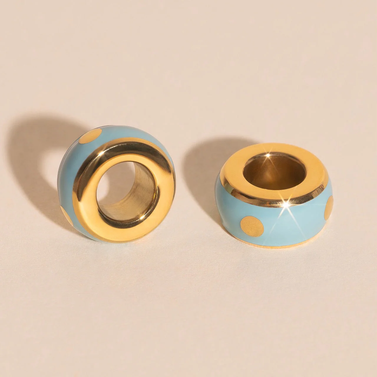 Color Pop Chunky Huggie Hoop Charms - Image 19
