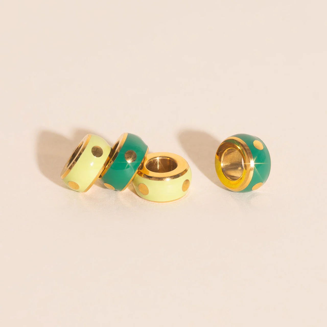 Color Pop Chunky Huggie Hoop Charms - Image 3