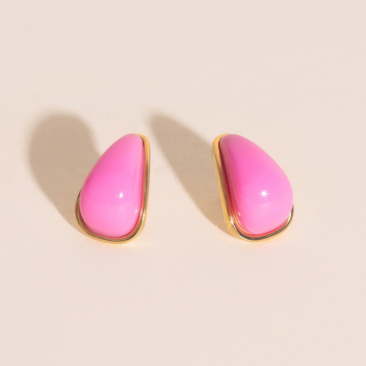 Color Pop Tear Drop Stud Earrings - Image 4