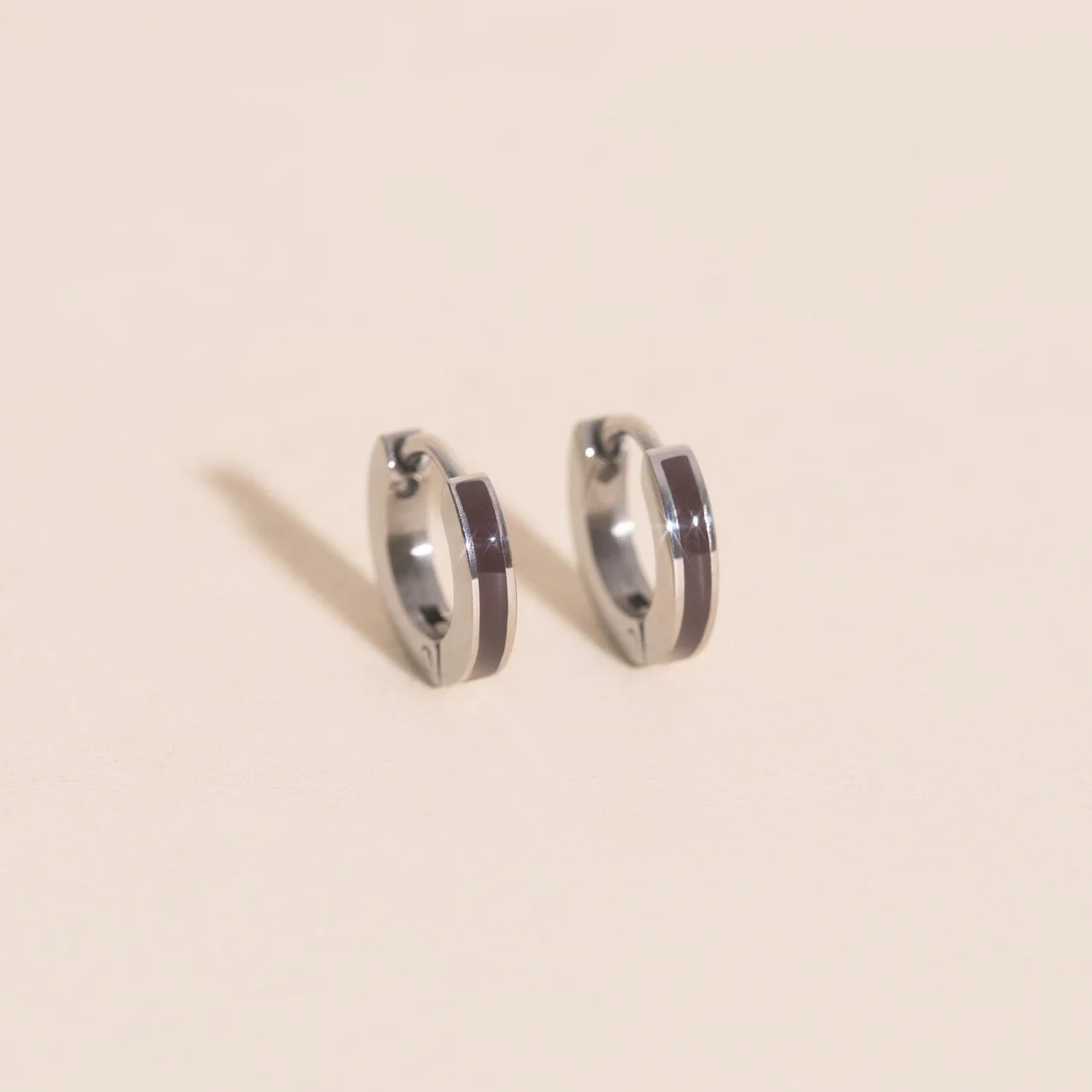 Color Tiny Huggie Hoop Earrings - Image 11