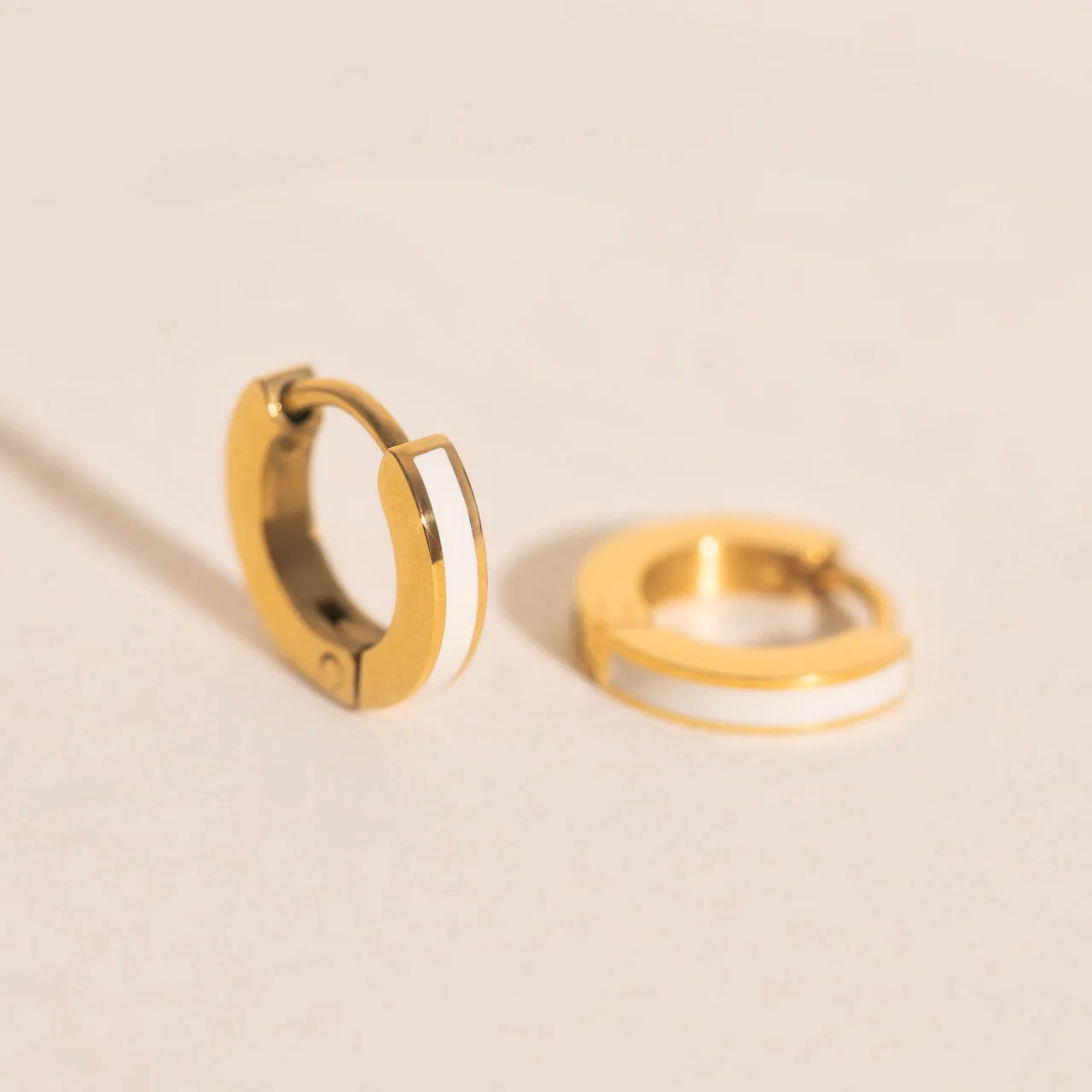 Color Tiny Huggie Hoop Earrings - Image 14
