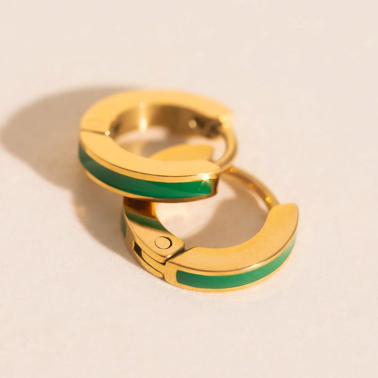 Color Tiny Huggie Hoop Earrings - Image 19