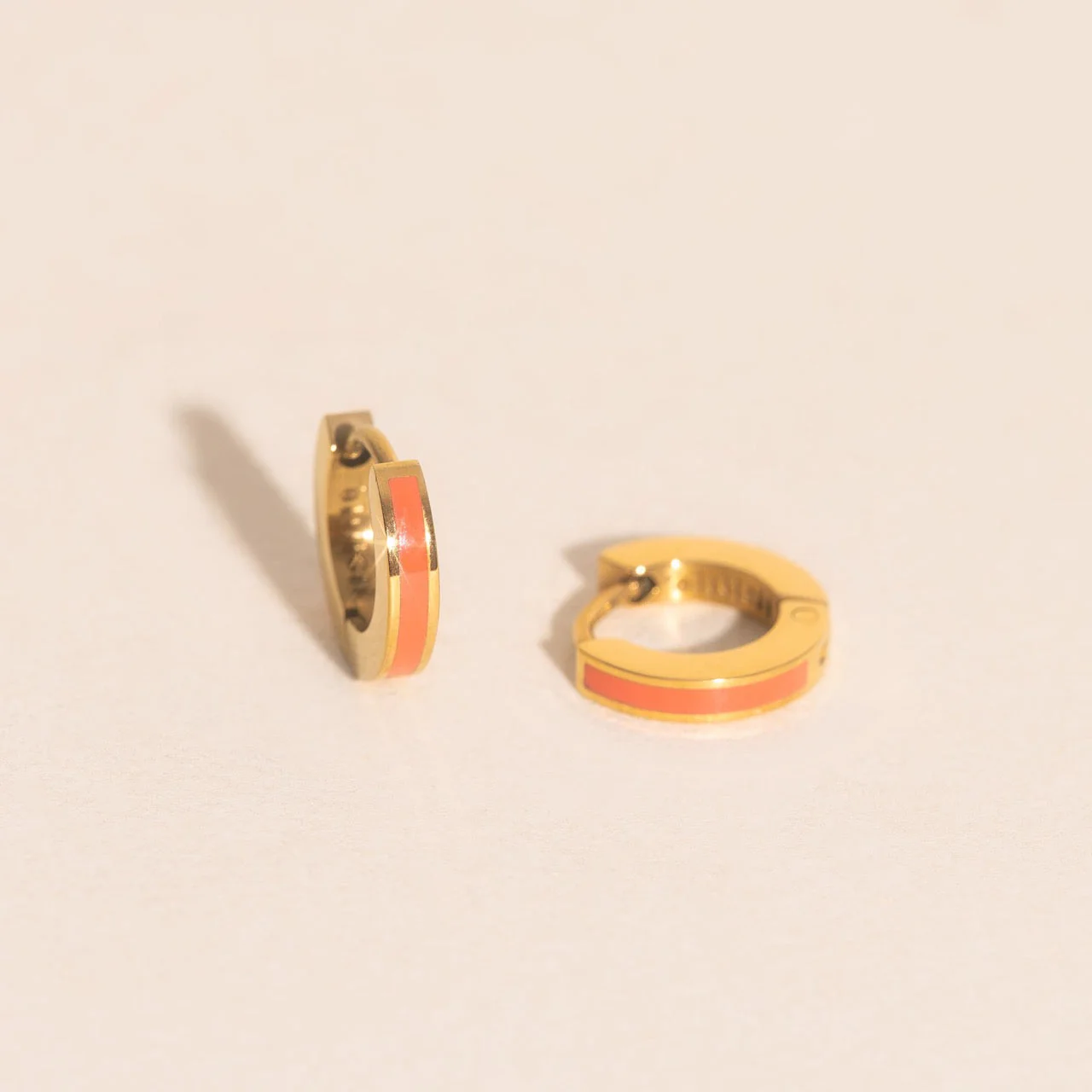 Color Tiny Huggie Hoop Earrings - Image 25