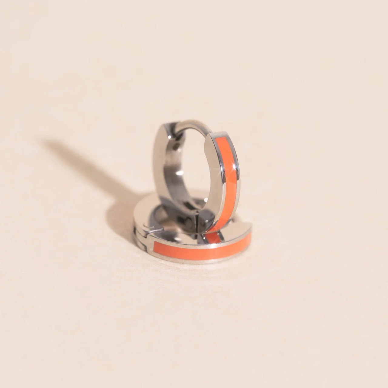 Color Tiny Huggie Hoop Earrings - Image 3