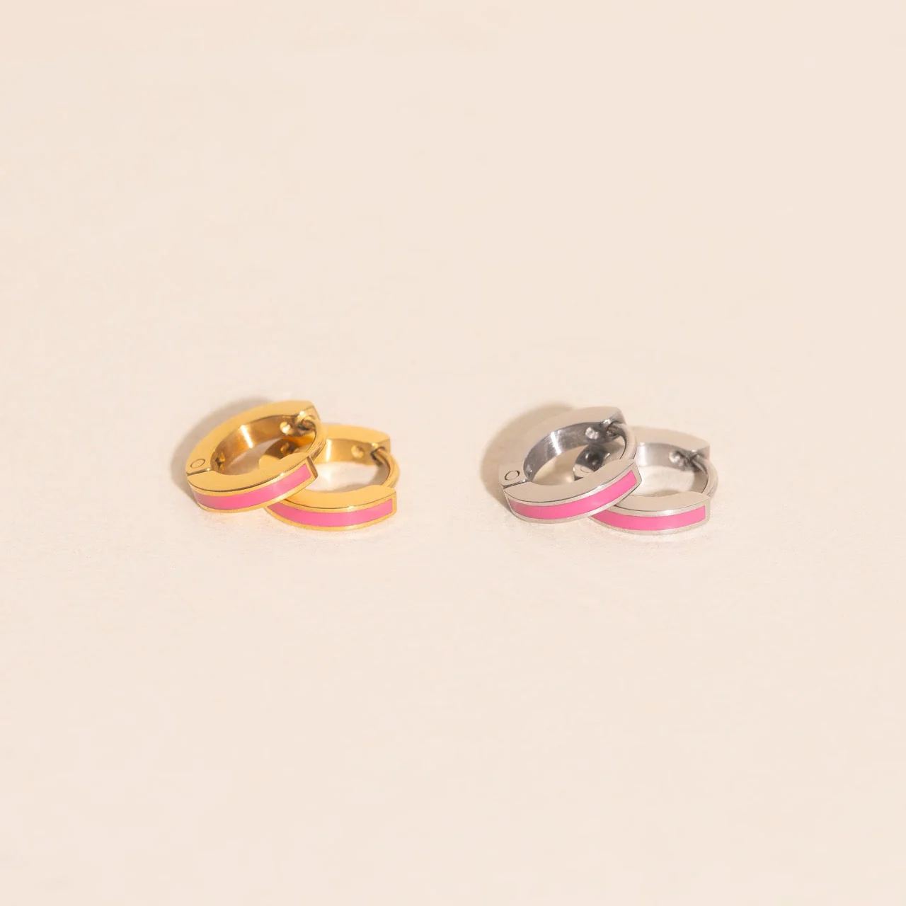 Color Tiny Huggie Hoop Earrings - Image 31