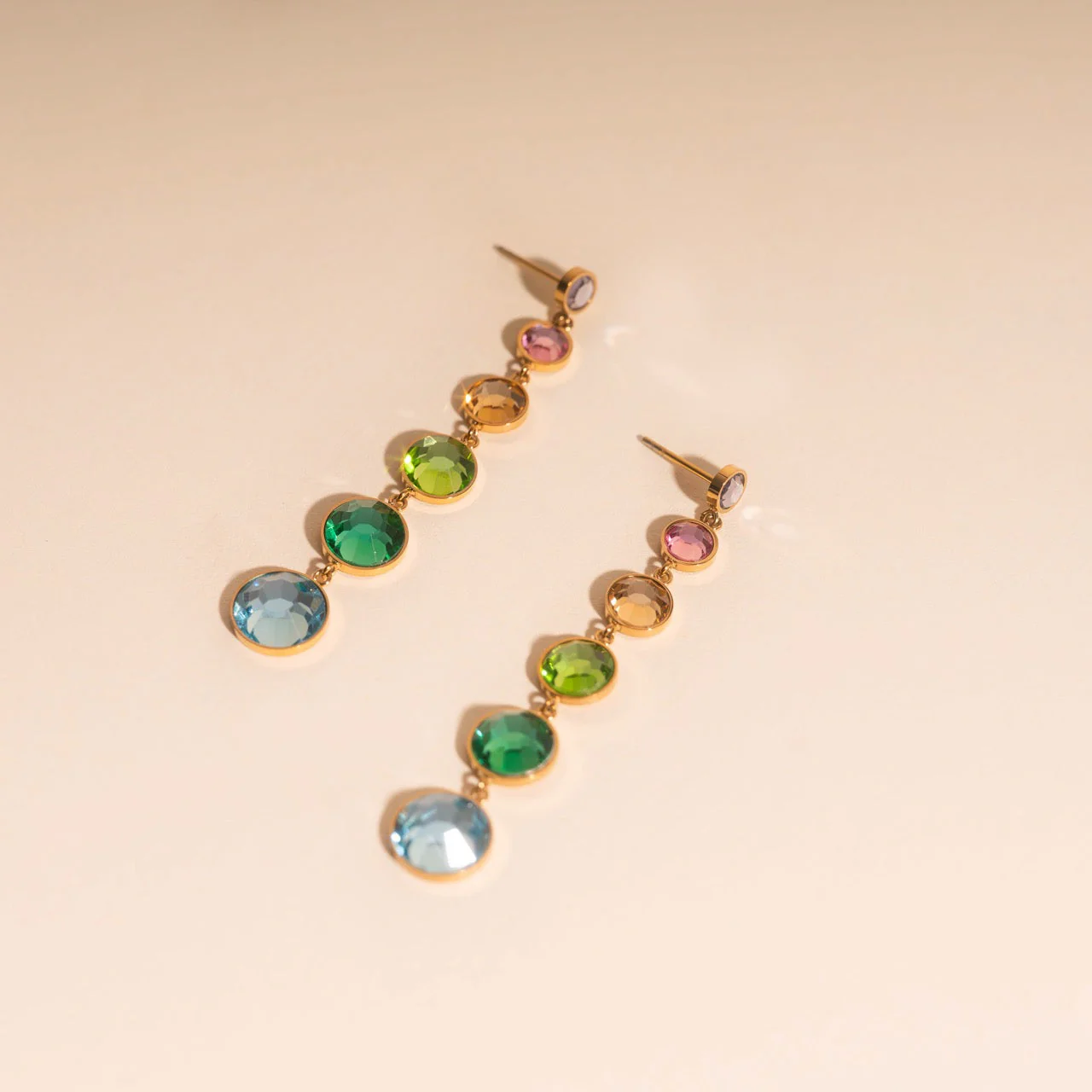 Colorfall Gem Stud Earrings - Image 3