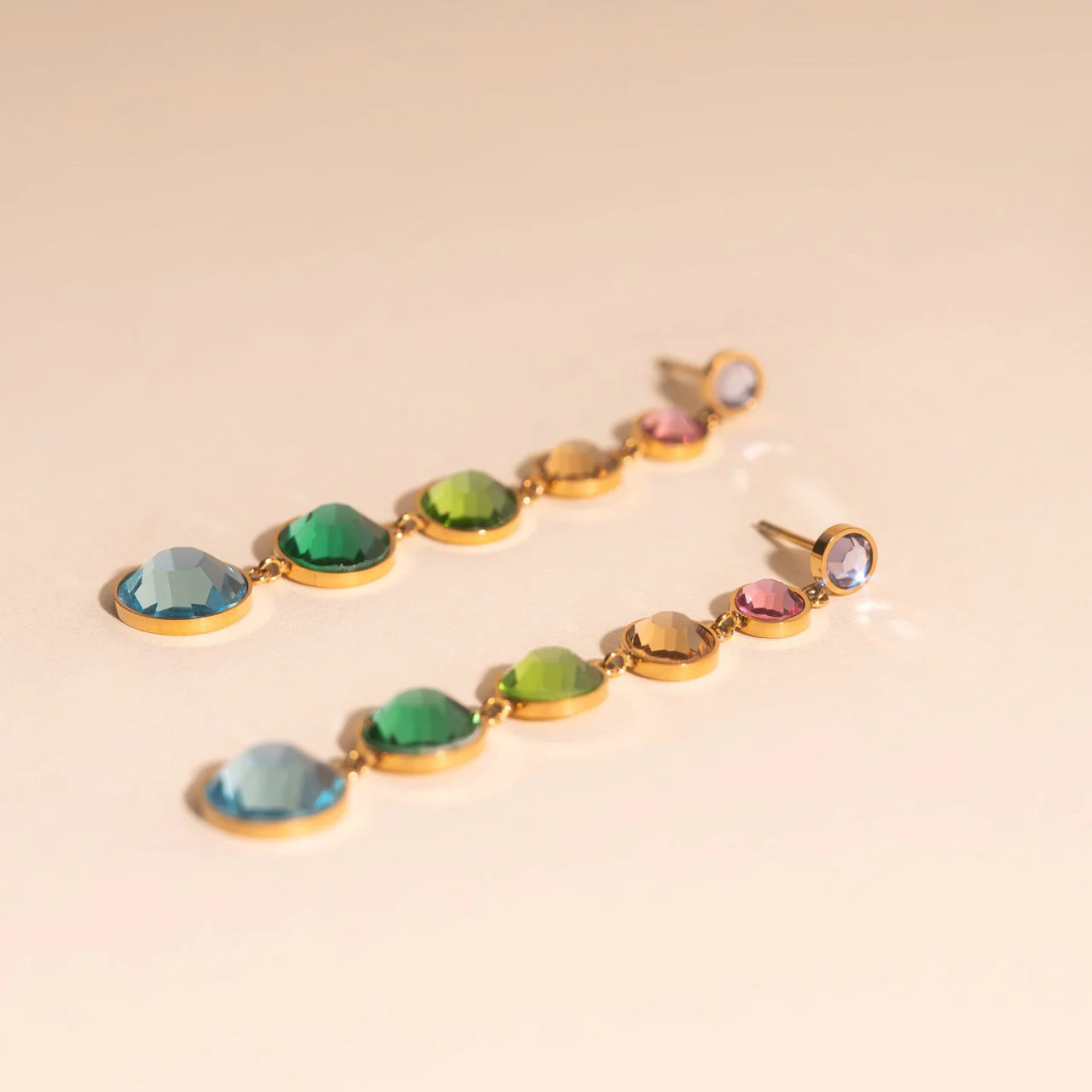 Colorfall Gem Stud Earrings - Image 4