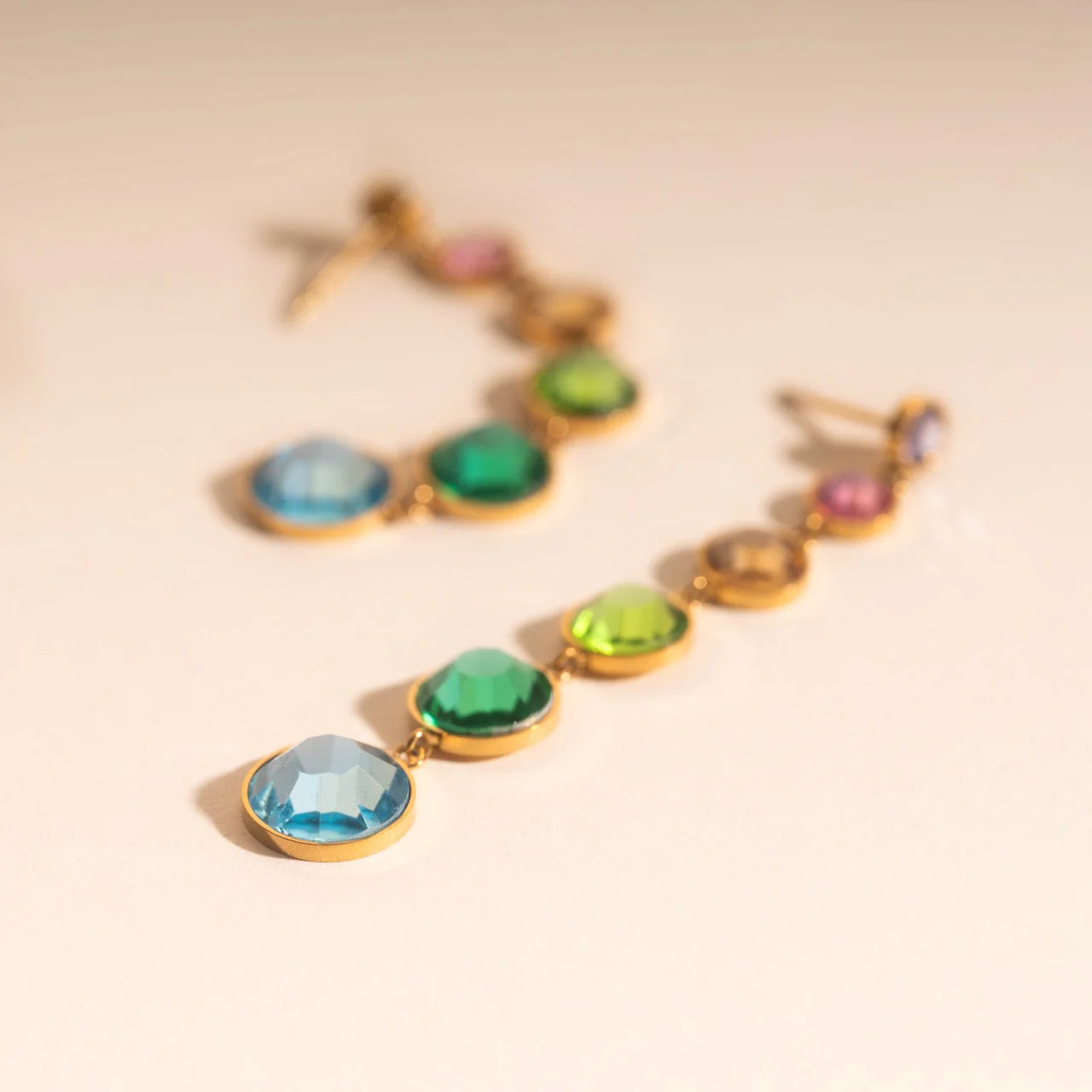 Colorfall Gem Stud Earrings - Image 7