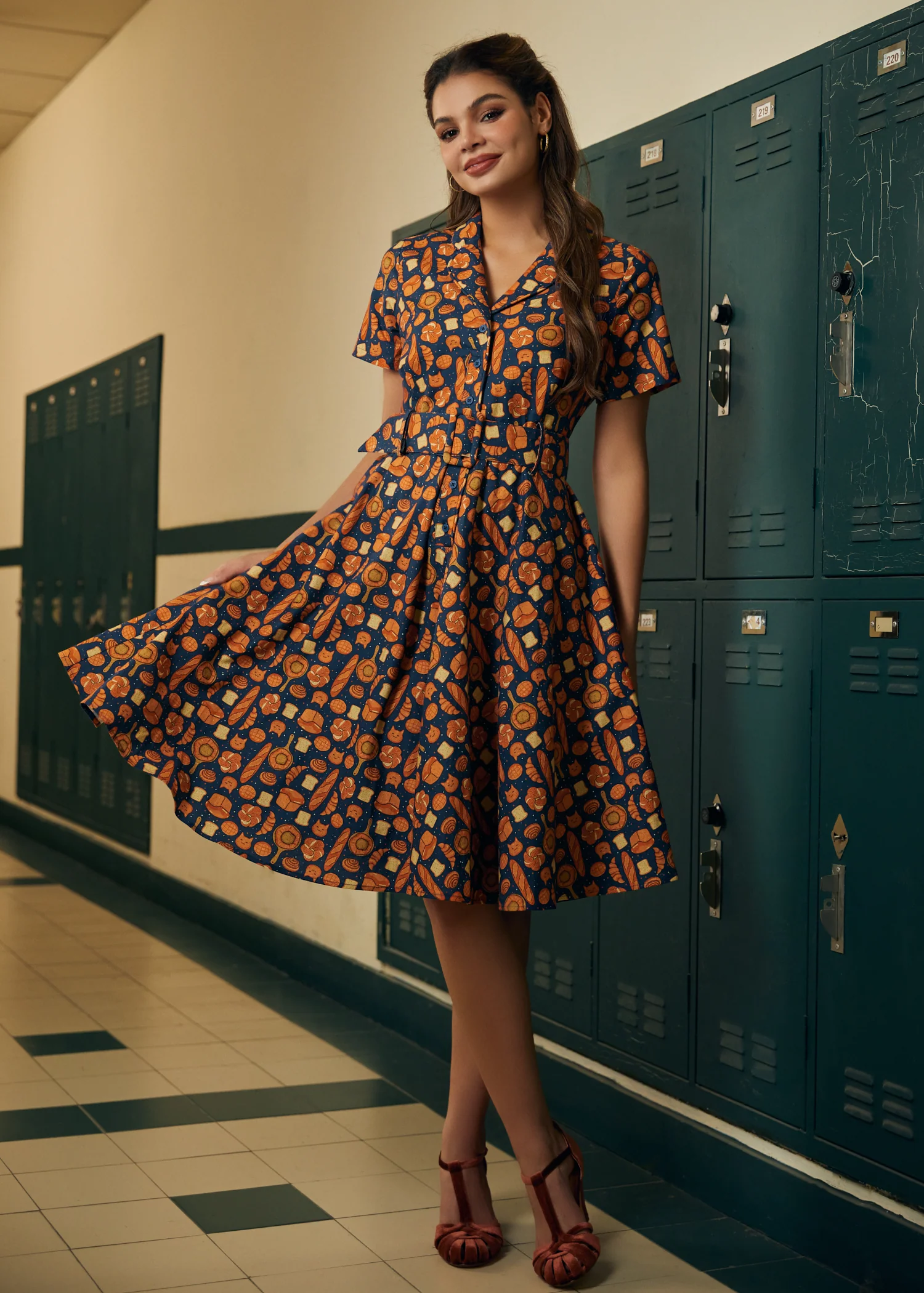 Rustic Elegance Casual Dress - Image 5