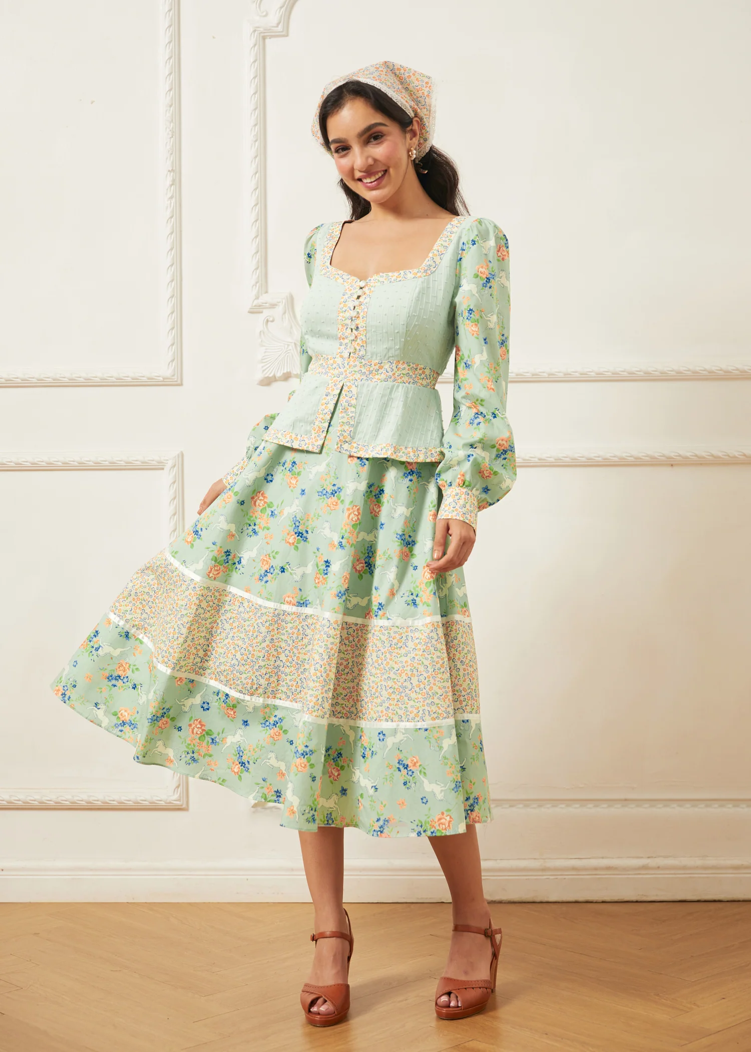 GUNNE SAX for ModCloth Lilly Corselette Midi Dress