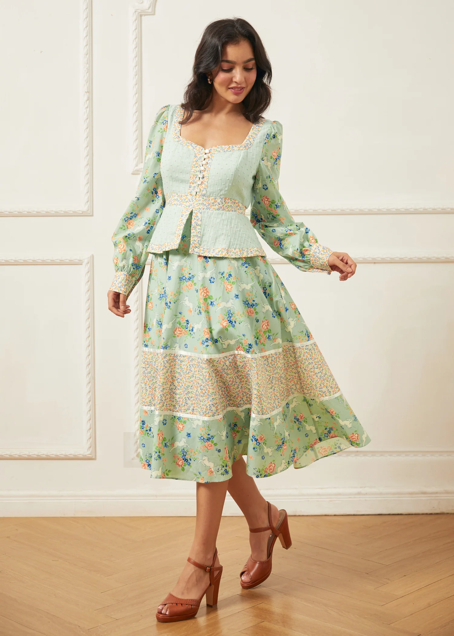 GUNNE SAX for ModCloth Lilly Corselette Midi Dress - Image 3