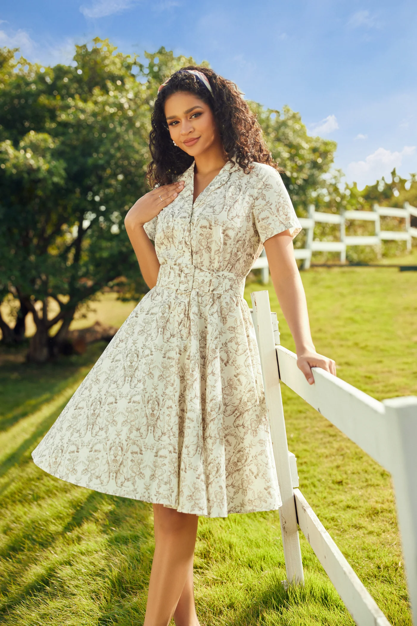 Rustic Elegance Casual Dress - Image 6