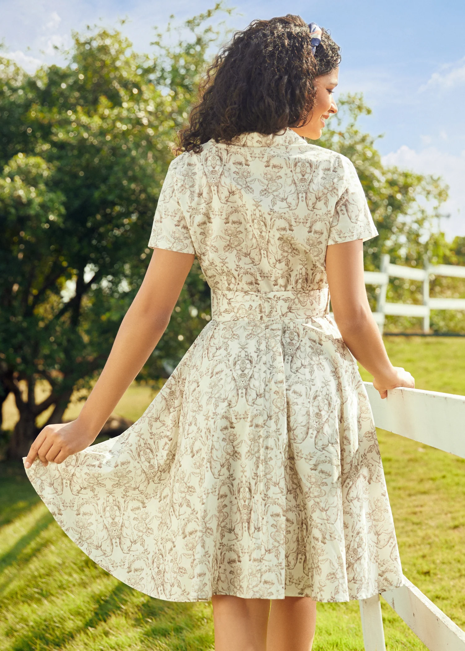Rustic Elegance Casual Dress - Image 8