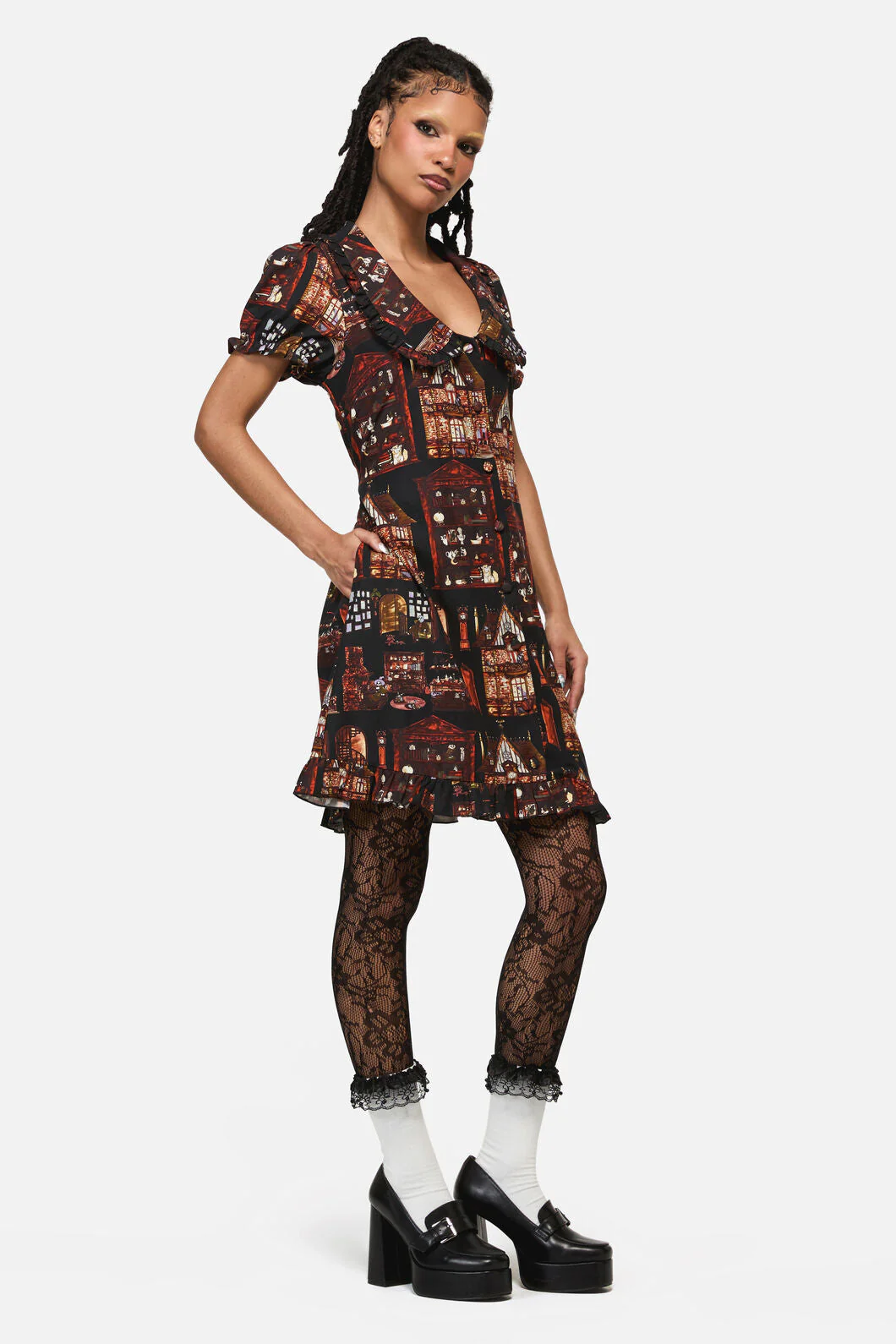 Covenstead A-Line Goth Dress - Image 3