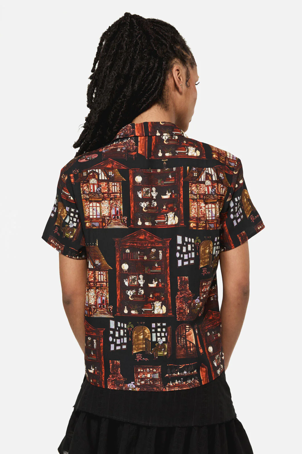 Covenstead Goth Print Blouse - Image 4