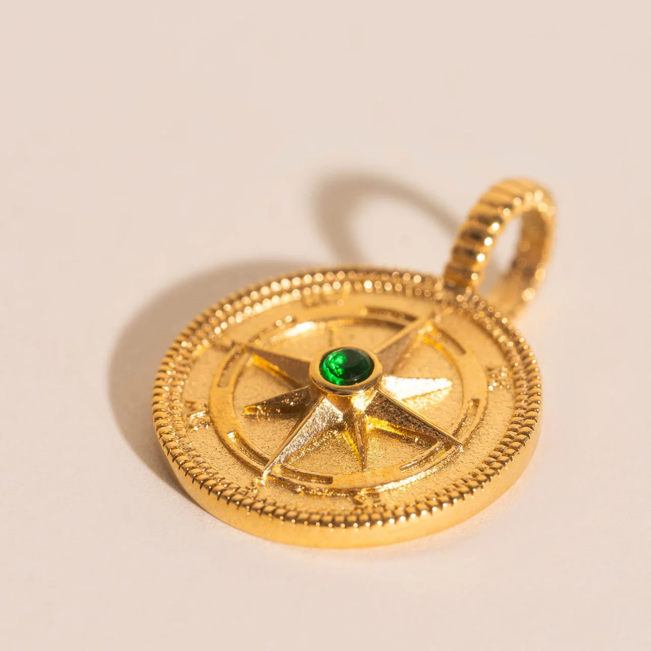 Crystal Compass Necklace Charm