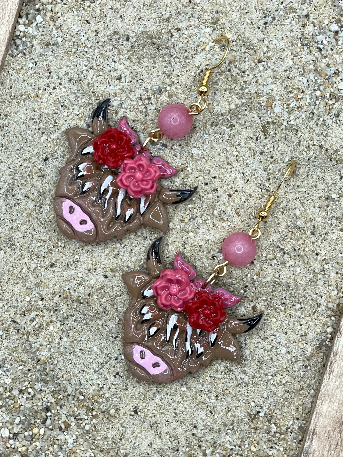 Cutie Highland Cow Earrings