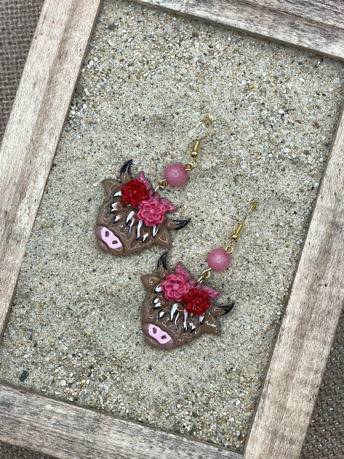 Cutie Highland Cow Earrings - Image 3