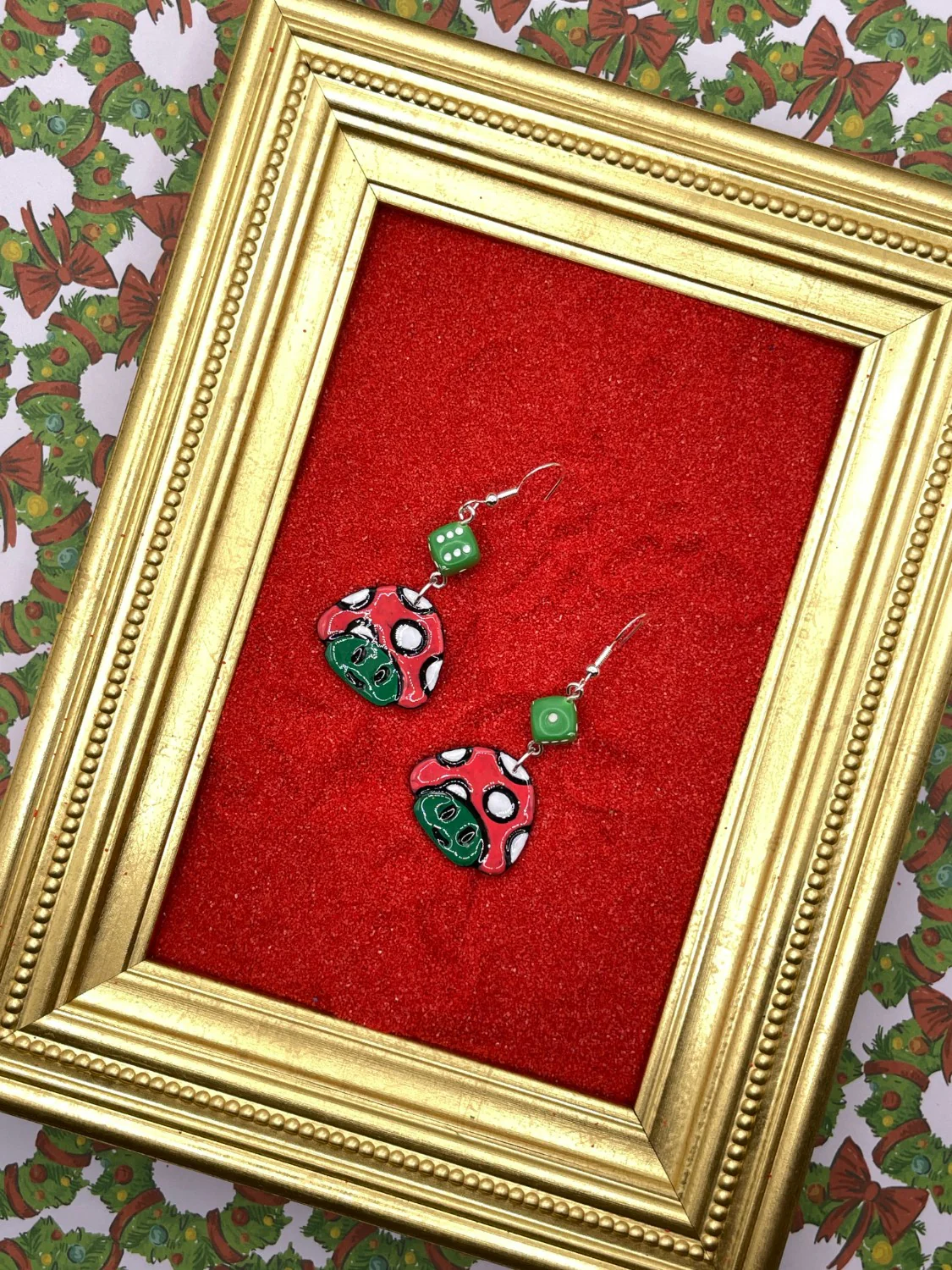 Cutie Mushroom Dangle Earrings - Image 4
