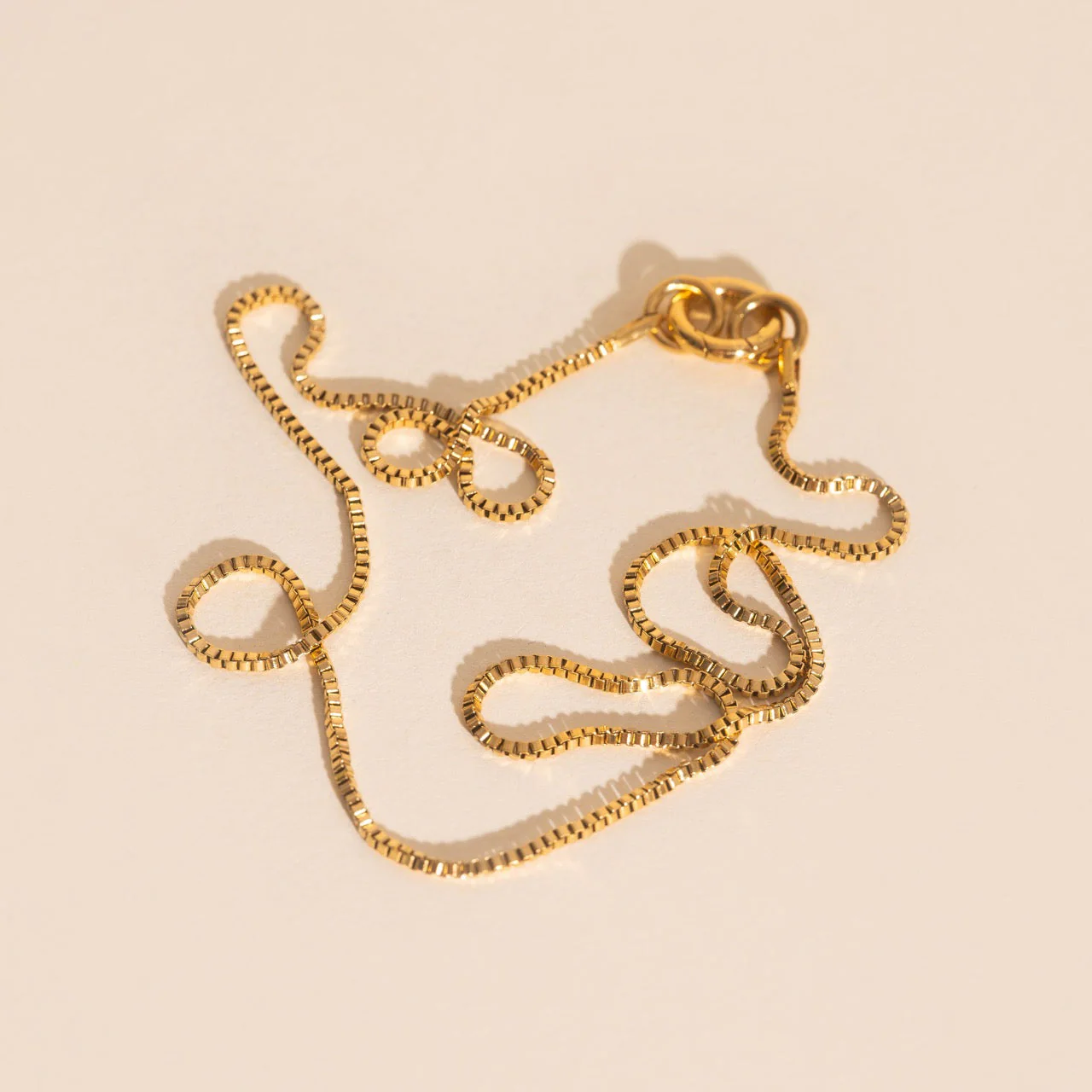 Dainty Box Chain Necklace (20") - Image 2