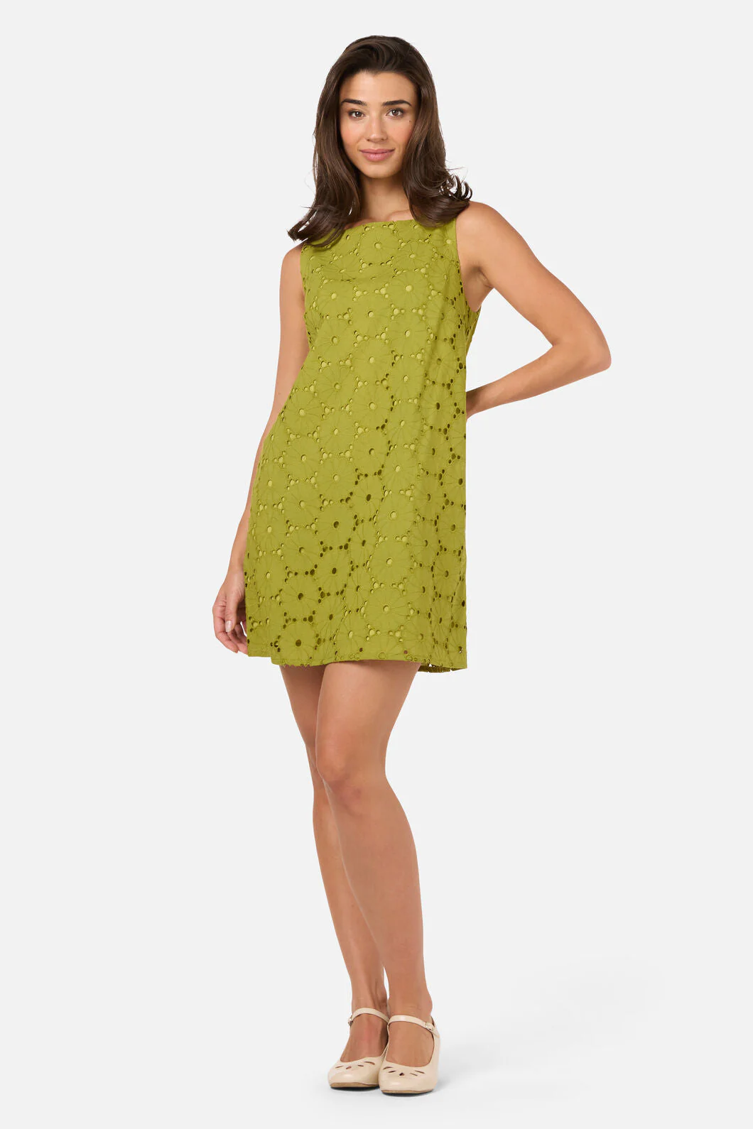 Daisy Broiderie Shift Dress - Image 11