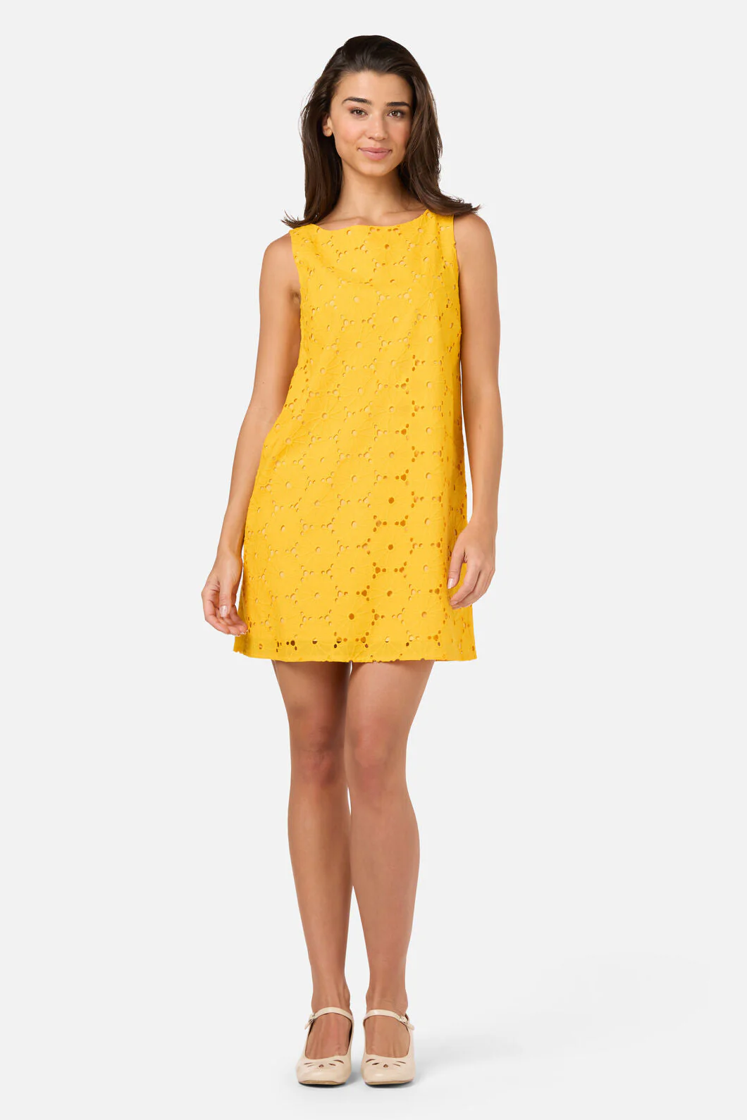 Daisy Broiderie Shift Dress - Image 7