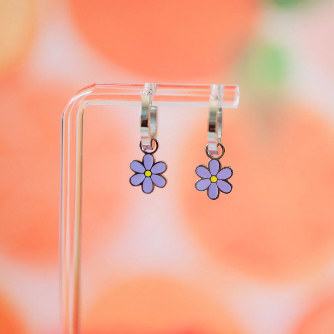Daisy Huggie Hoop Charms - Image 4