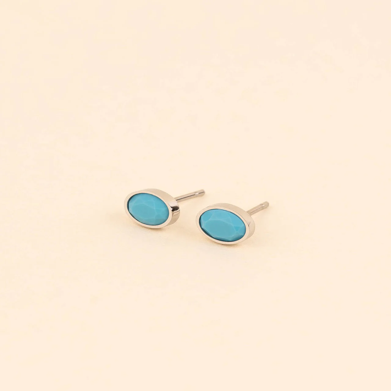 December Birthstone Stud Earrings - Image 3