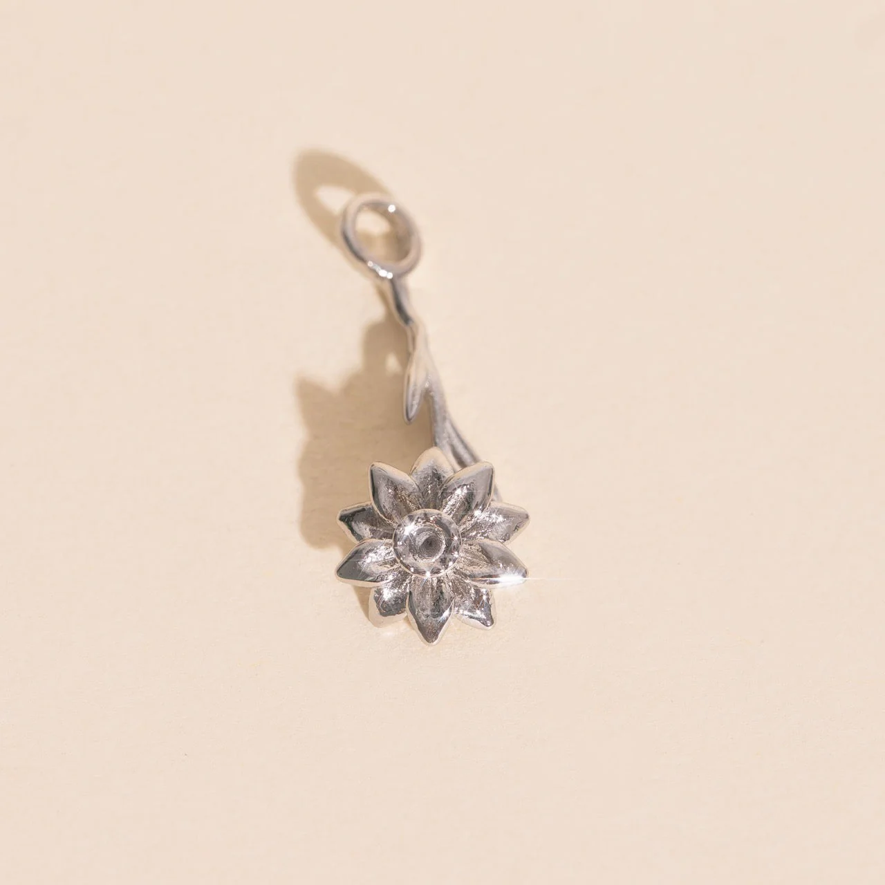December Narcissus Birth Flower Necklace Charm