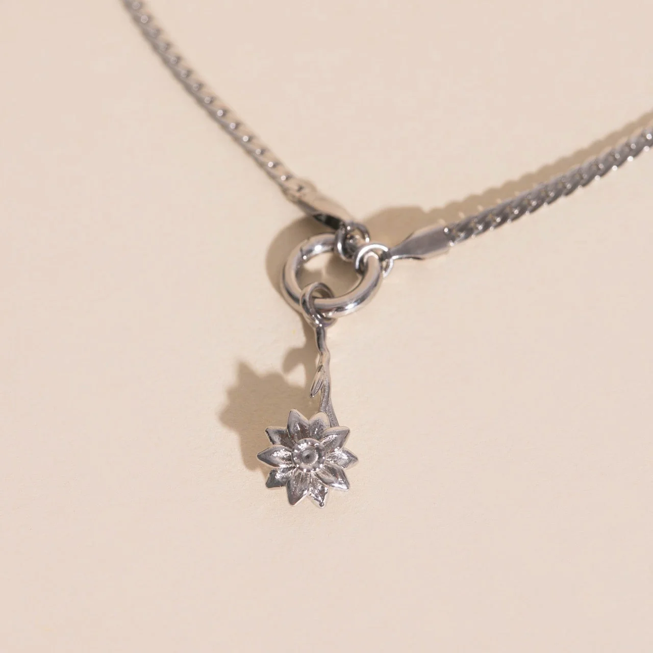December Narcissus Birth Flower Necklace Charm - Image 3