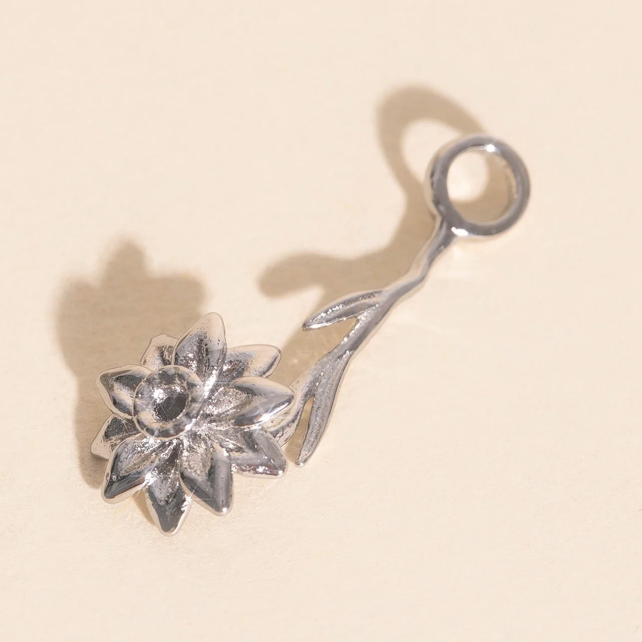 December Narcissus Birth Flower Necklace Charm - Image 8