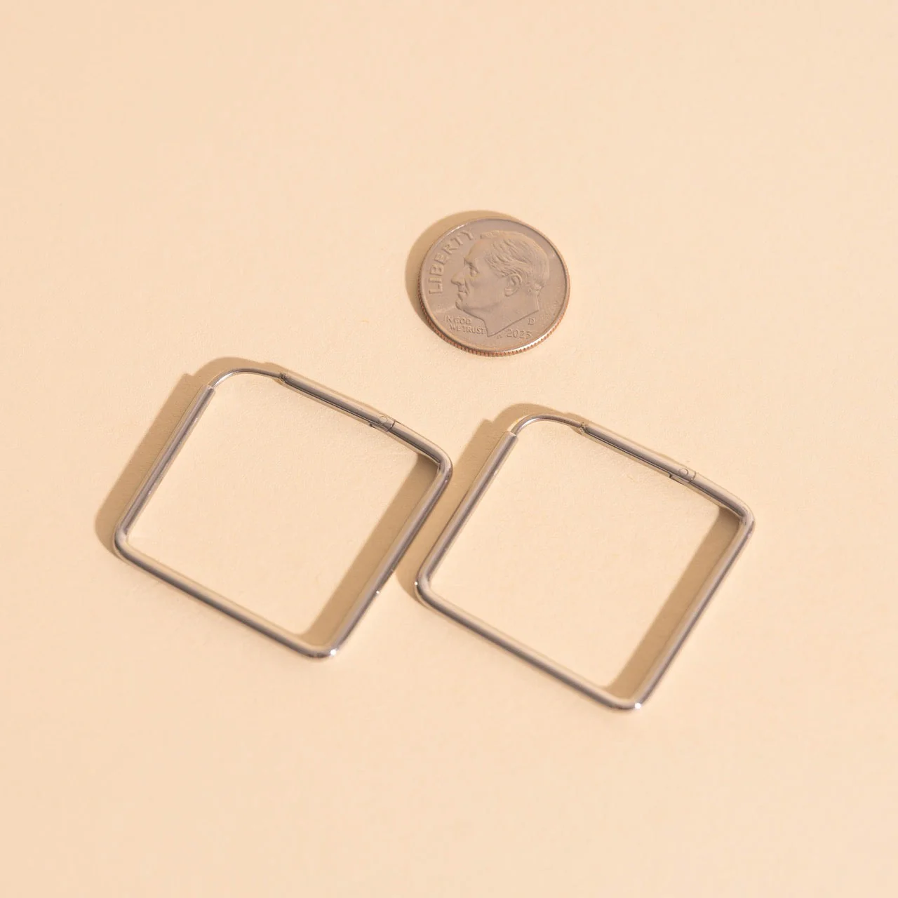 Diamond Rounded Huggie Hoop Earrings - Image 14