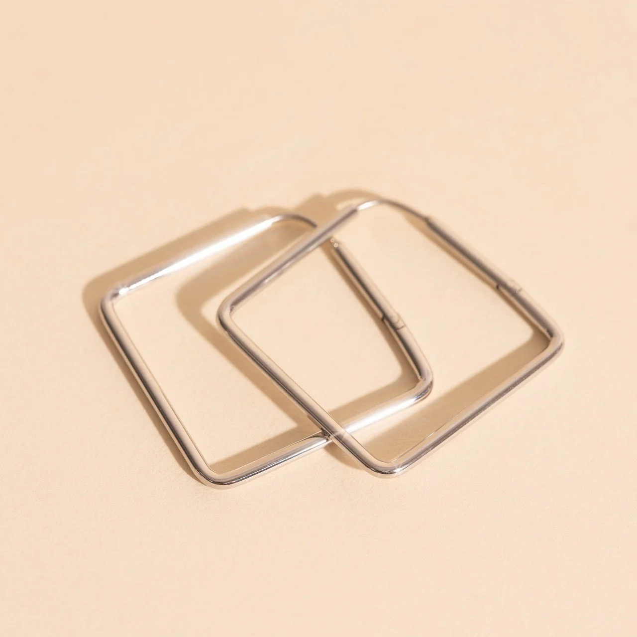 Diamond Rounded Huggie Hoop Earrings - Image 16