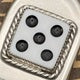 Sterling Silver Dice Jumbo Safety Pin Keychain - Image 3