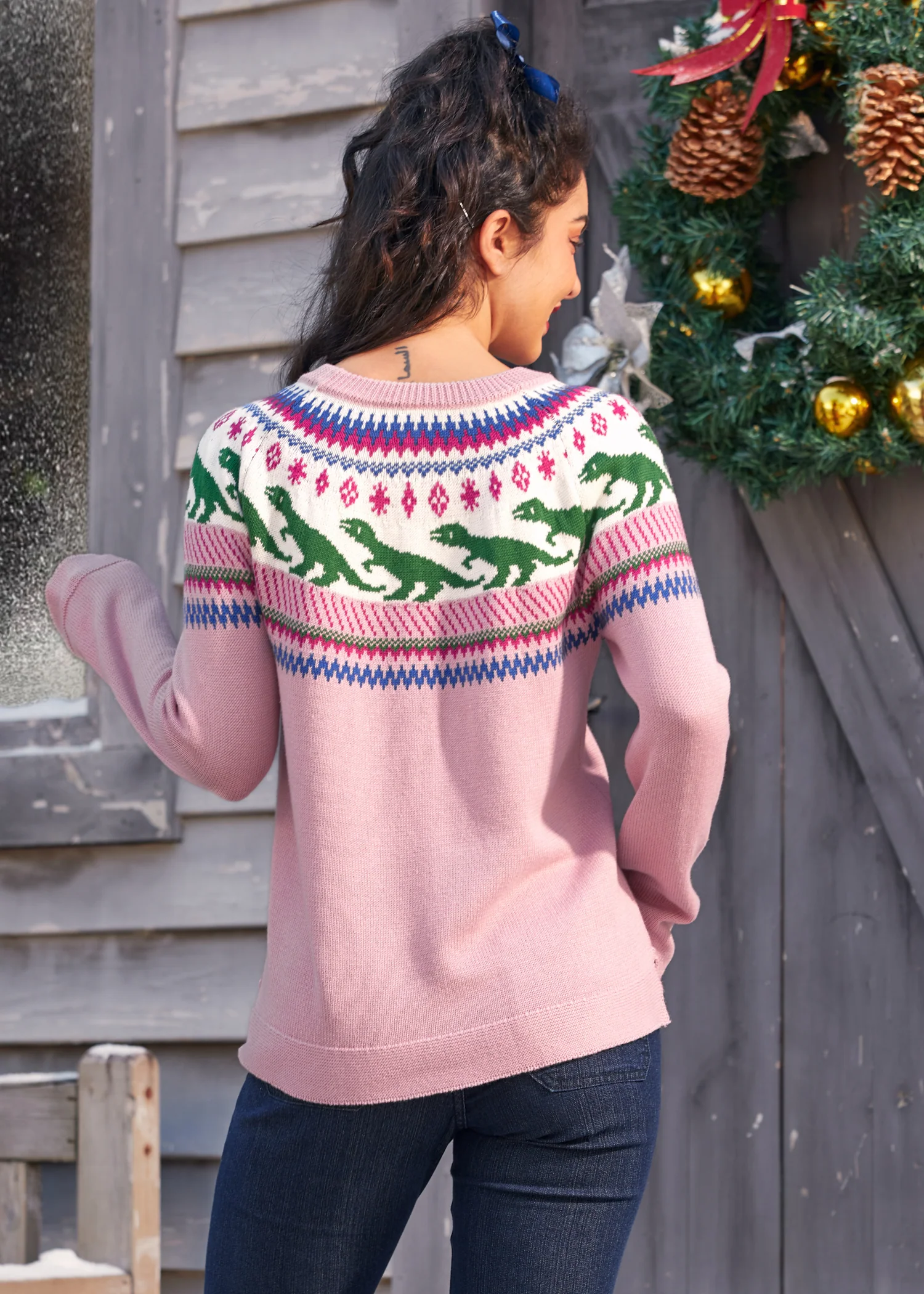 Retro Charm Raglan Sweater - Image 5