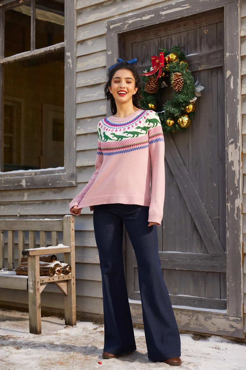 Retro Charm Raglan Sweater - Image 7