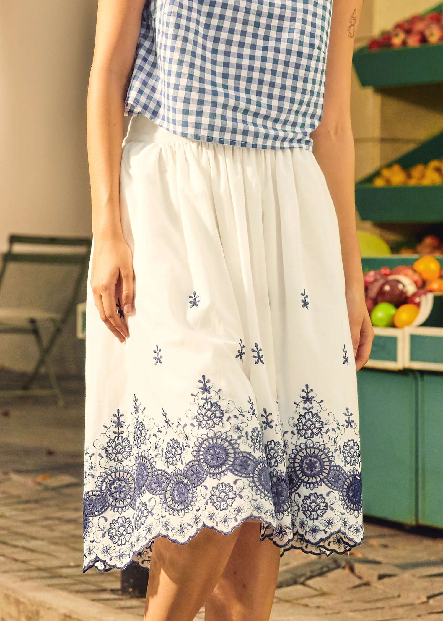 Summer Garden Eyelet Skirt - Image 4