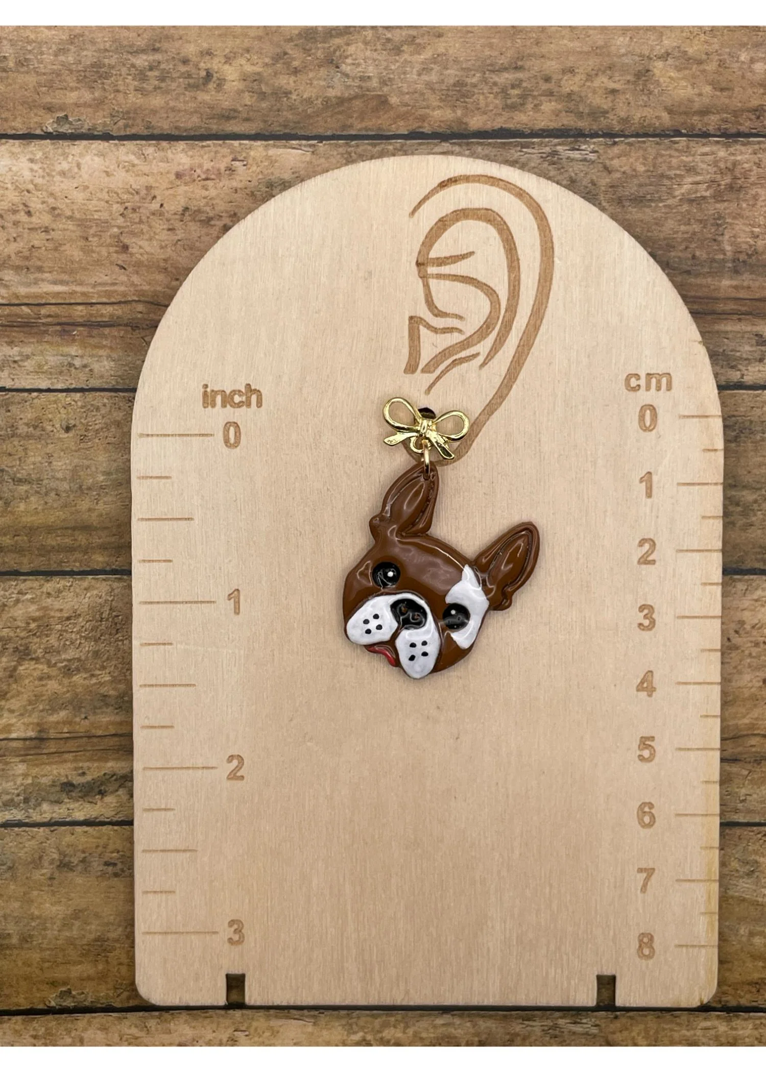 Dog Lover Frenchy Dangle Earrings - Image 2