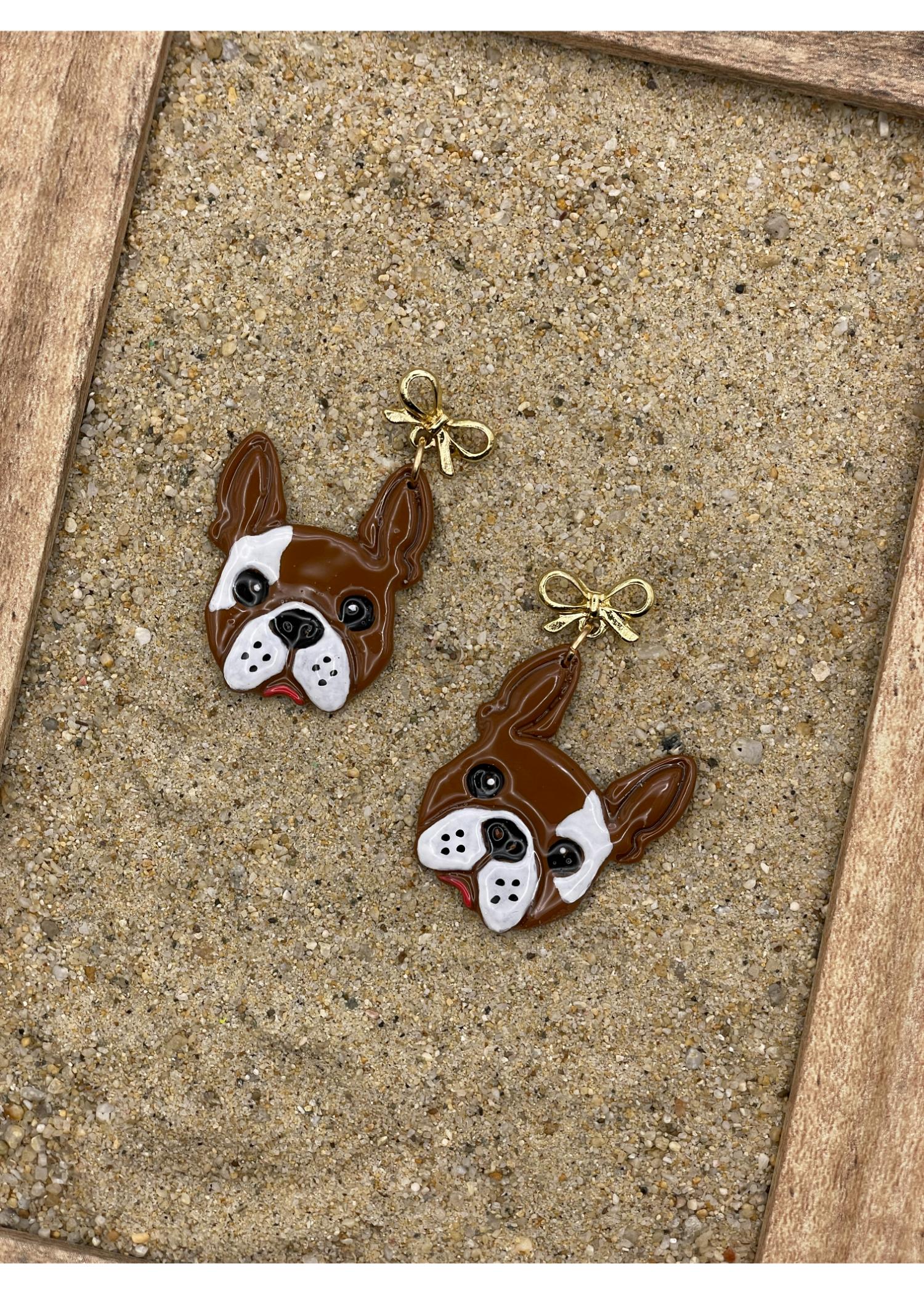 Dog Lover Frenchy Dangle Earrings - Image 3
