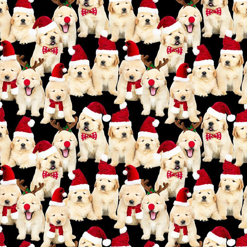 Dogs in Santa Hats Shorter Fit & Flare Dress - Image 2