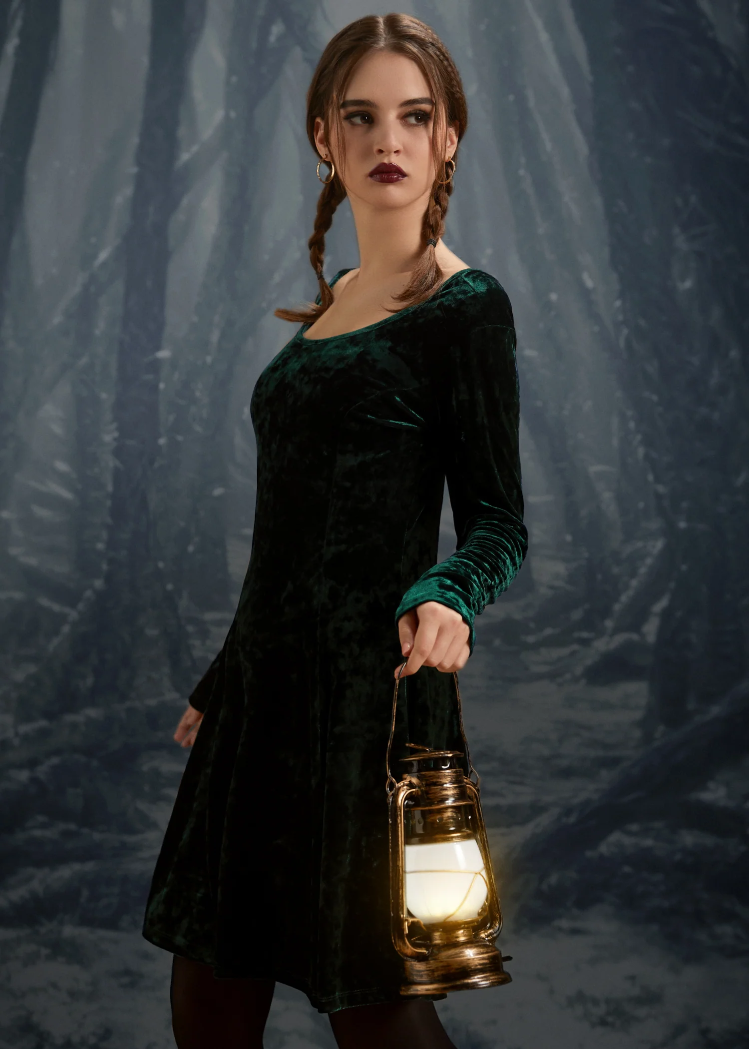 Retro Radiance Fit & Flare Dress - Image 10